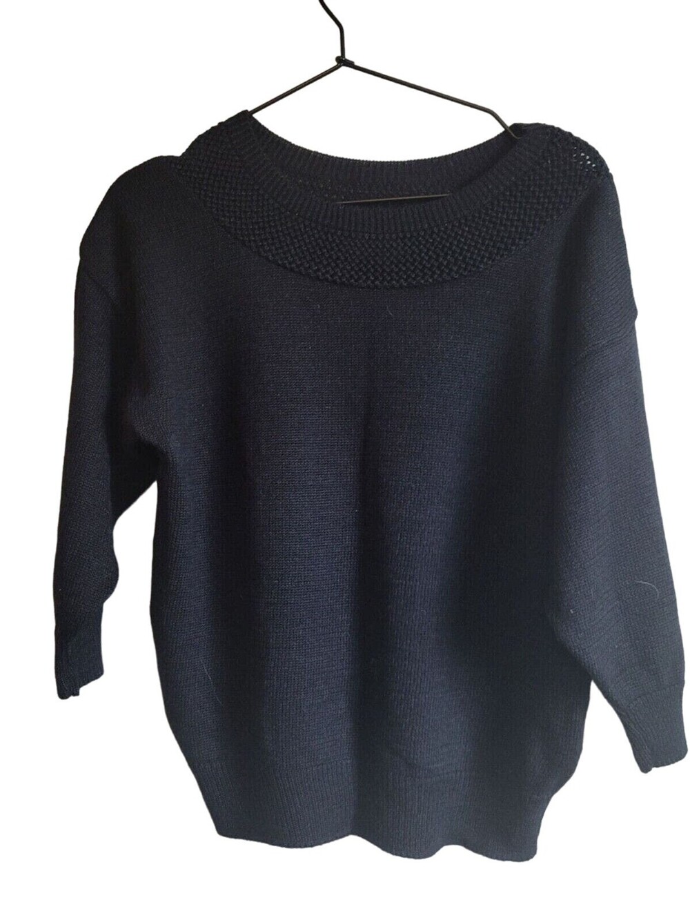 Garland USA Womens Sz M Vintage Slouchy Fit Sweater Black Knit